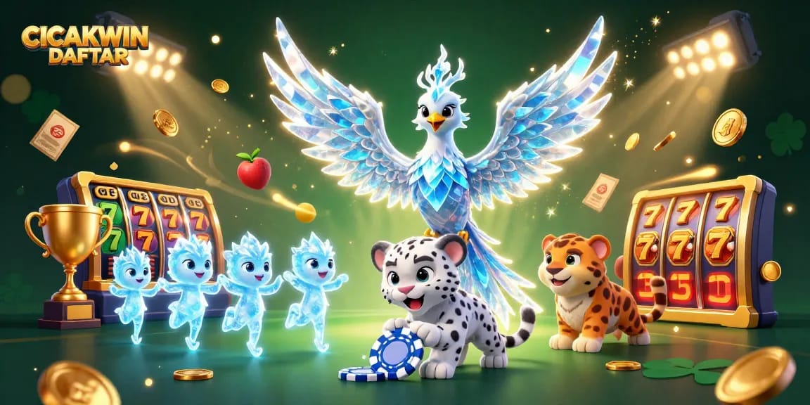 Play thrilling slots on CICAKWIN DAFTAR with exciting games featuring vibrant characters and jackpot elements.