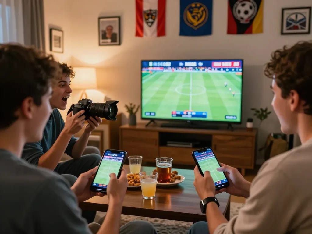 MISO88 users engage in live sports betting while watching a game, showcasing their excitement and strategic gameplay.
