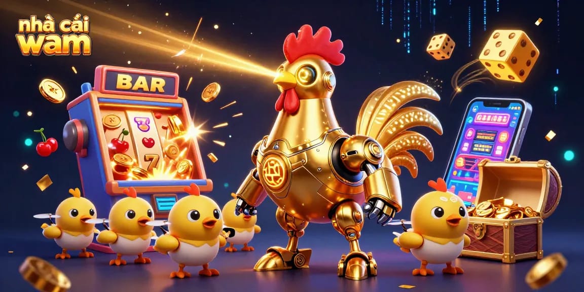 Experience excitement with nhà cái vmax through a captivating 3D casino illustration.