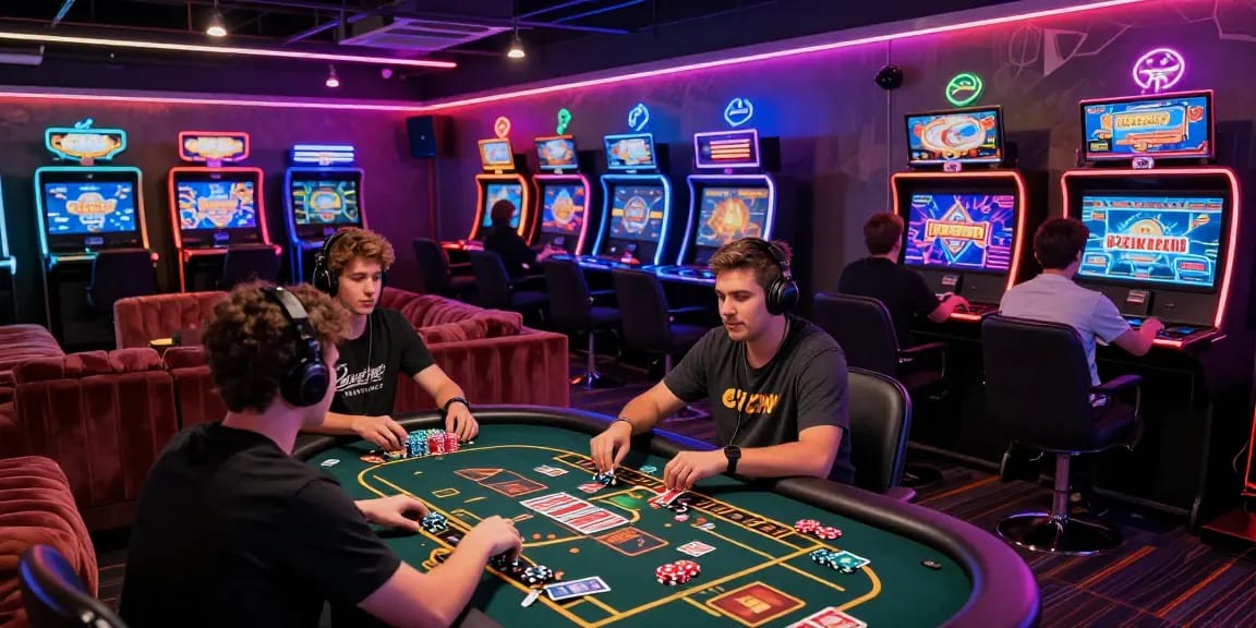 Engaging gaming scene at https://sv88m7.com with players immersed in exciting casino games.