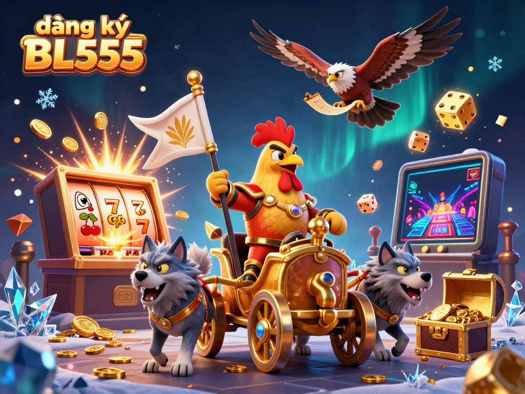 Experience thrilling gameplay with đăng kí BL555 as cartoon characters illuminate a vibrant casino scene.