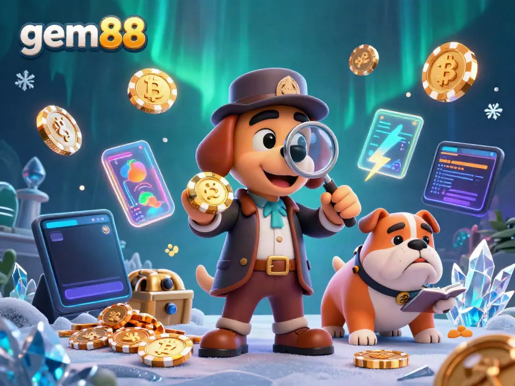 Discover astounding winning opportunities at gem88 with engaging 3D detective characters and vibrant casino elements.