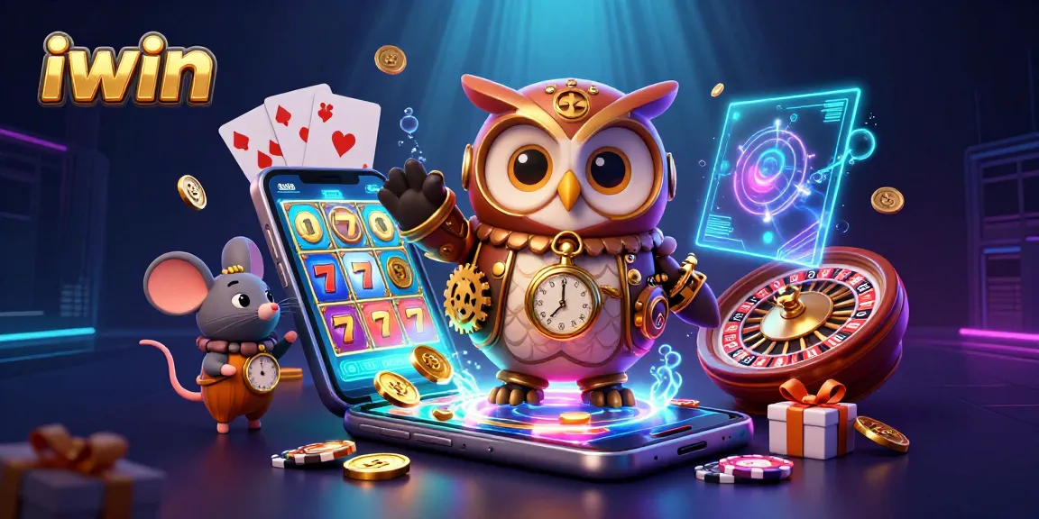 Play exciting iwin slots with vibrant visuals of golden coins and colorful spinning reels.