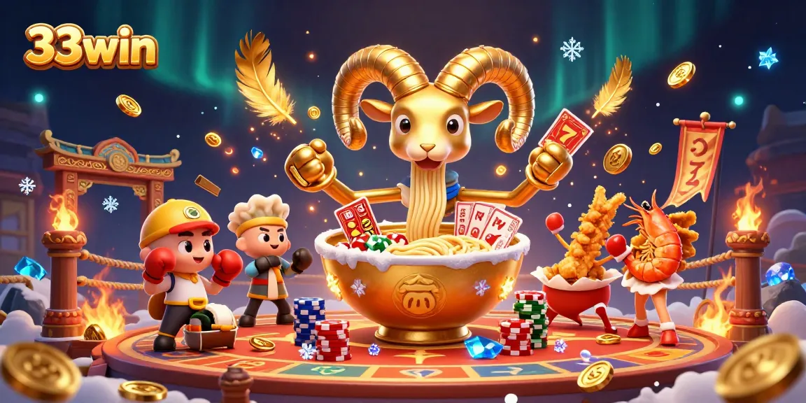 Experience the immersive excitement of 33win with colorful casino characters and dynamic elements.