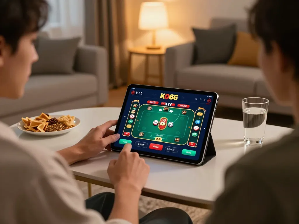 Kết nối với KO66 qua một thiết lập cá cược trực tuyến với những pha hành động poker đầy năng động và bầu không khí ấm cúng.