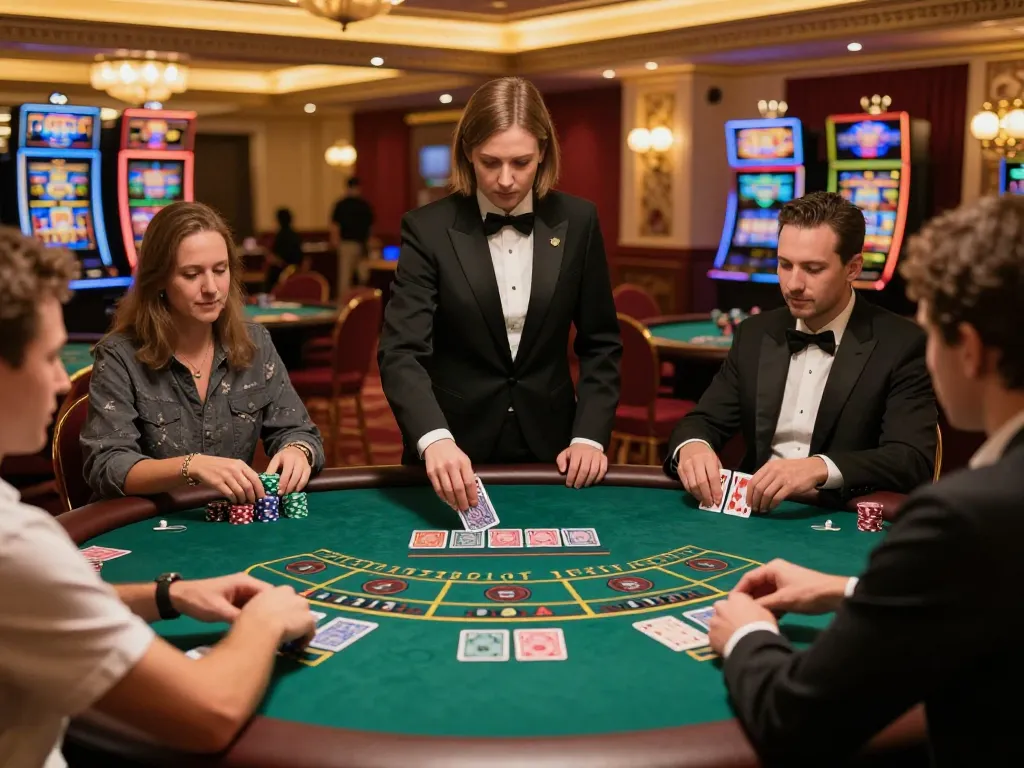 Players at SC88 engaged in an intense baccarat game, showcasing the vibrant casino atmosphere.