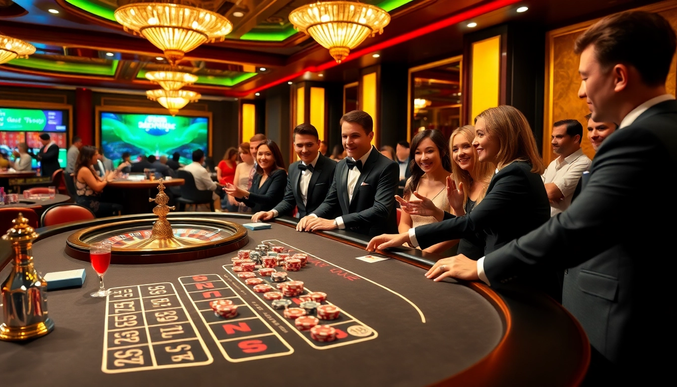 Exciting gameplay at https://f1686s.com/ featuring blackjack, roulette, and vibrant casino chips.