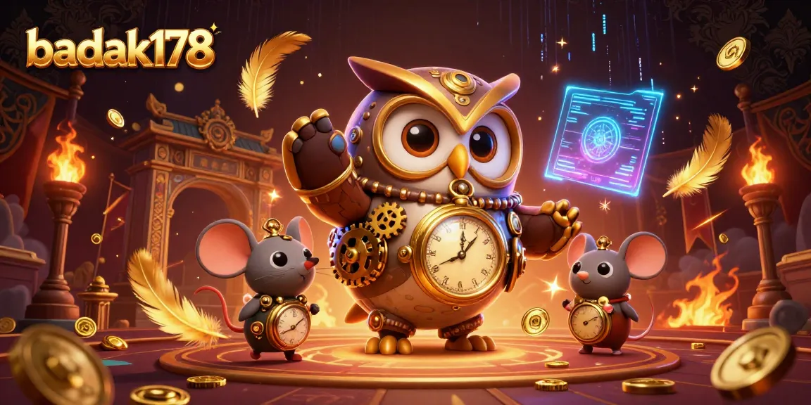 Experience thrilling gameplay with badak178 in this vibrant 3D casino illustration featuring dynamic casino elements.