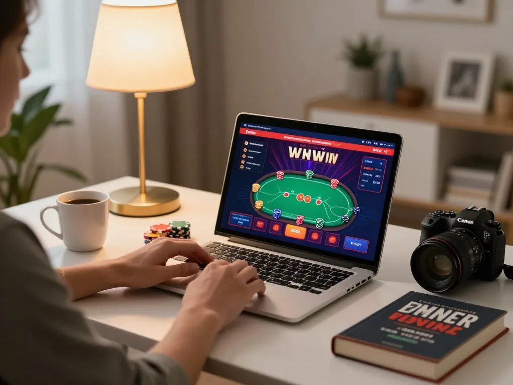 Player engaged in online gaming at qq8827, showcasing poker skills and strategy.