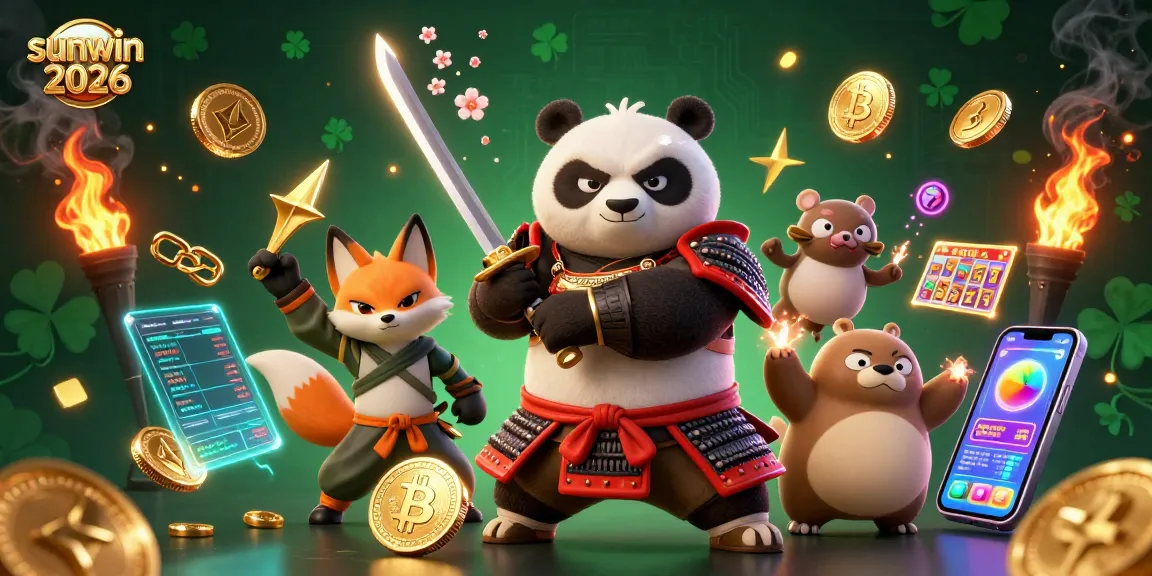Experience exciting gameplay at sunwin 2026 with vibrant slot reels and dynamic characters.