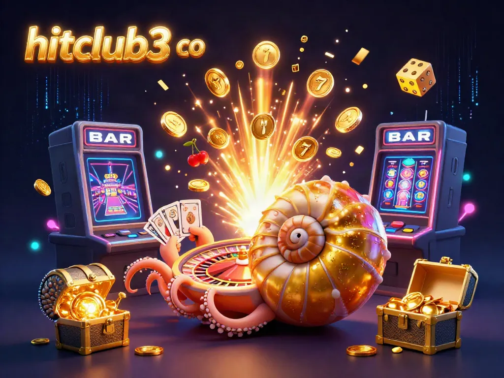 Experience exciting gameplay with hitclub3 co featuring a giant nautilus roulette and animated casino symbols.