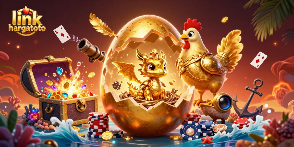 Engage in thrilling gameplay at link hargatoto with a vivid golden dragon and poker chips in this vibrant casino scene.