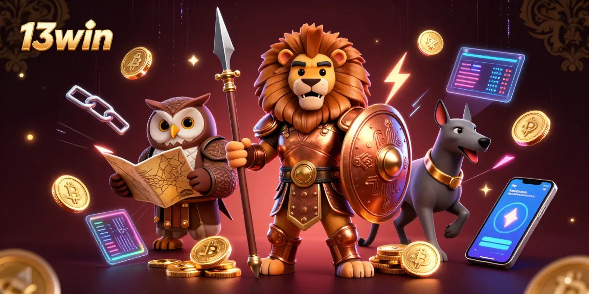Engage with thrilling 13win adventures featuring a Spartan lion, owl strategist, and swift greyhound messenger.
