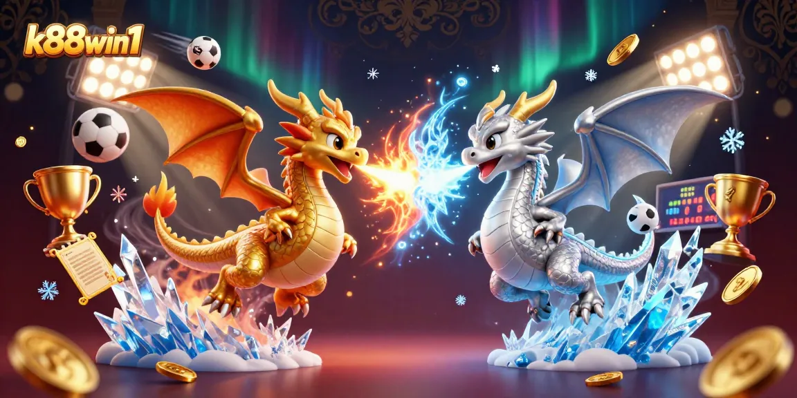 Bet on thrilling games at k88win1 with dynamic 3D dragons amidst vibrant casino elements.