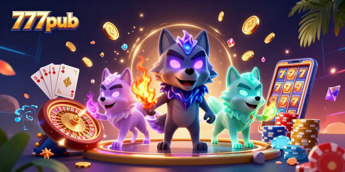 Experience thrilling action at 777pub with captivating ghostly wolves and dynamic casino elements.