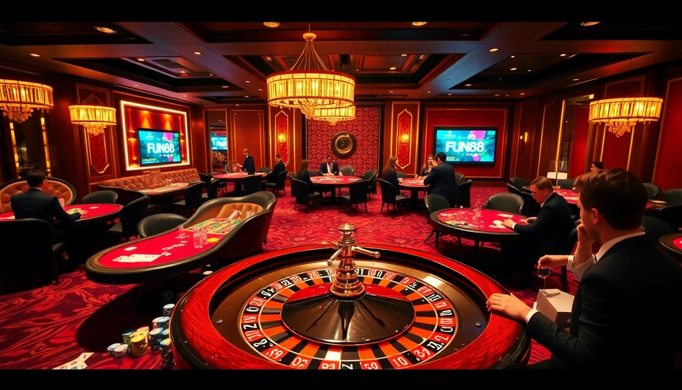 Experience the excitement of the FUN88 link with casino games and vibrant tables.