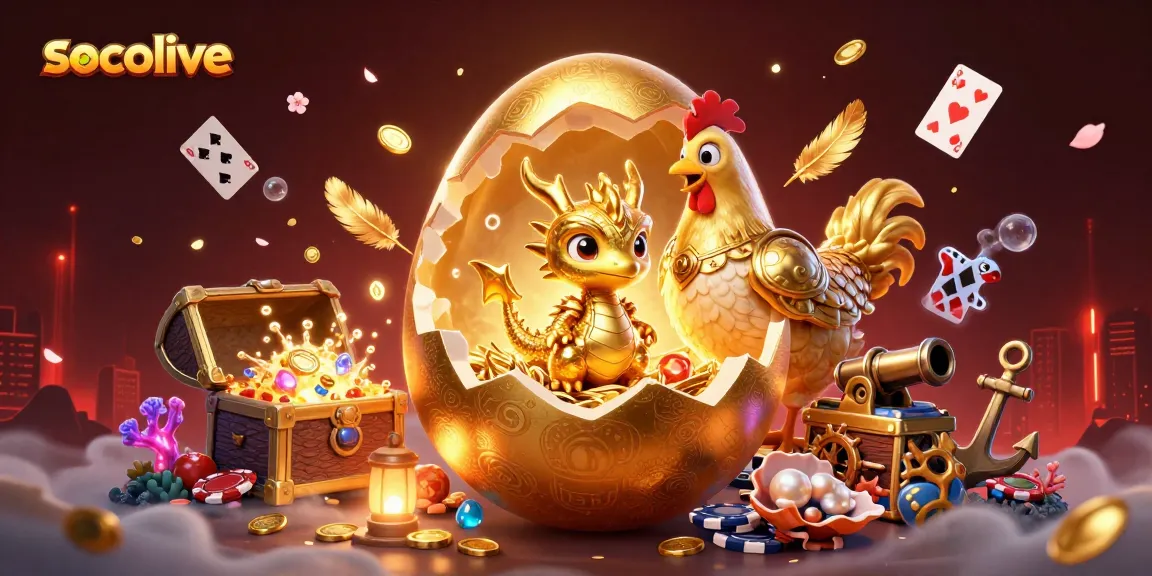 Experience the thrill of socolive's live betting while watching a golden dragon unveil precious gems in a casino.